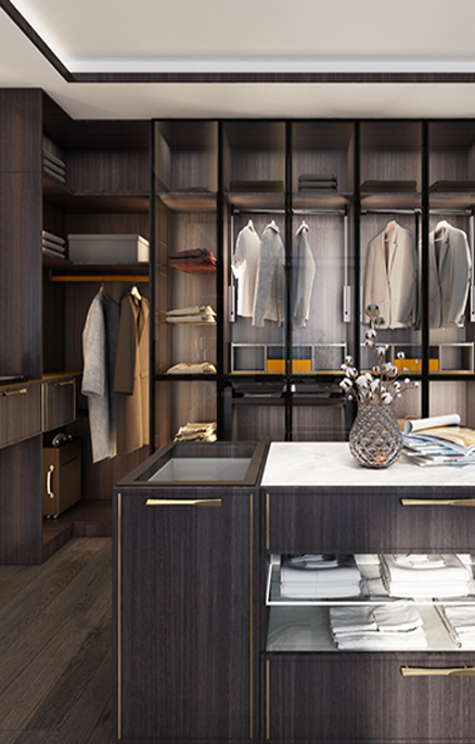 整木衣帽間、浴室櫃